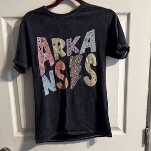 Black Graphic Arkansas T-Shirt